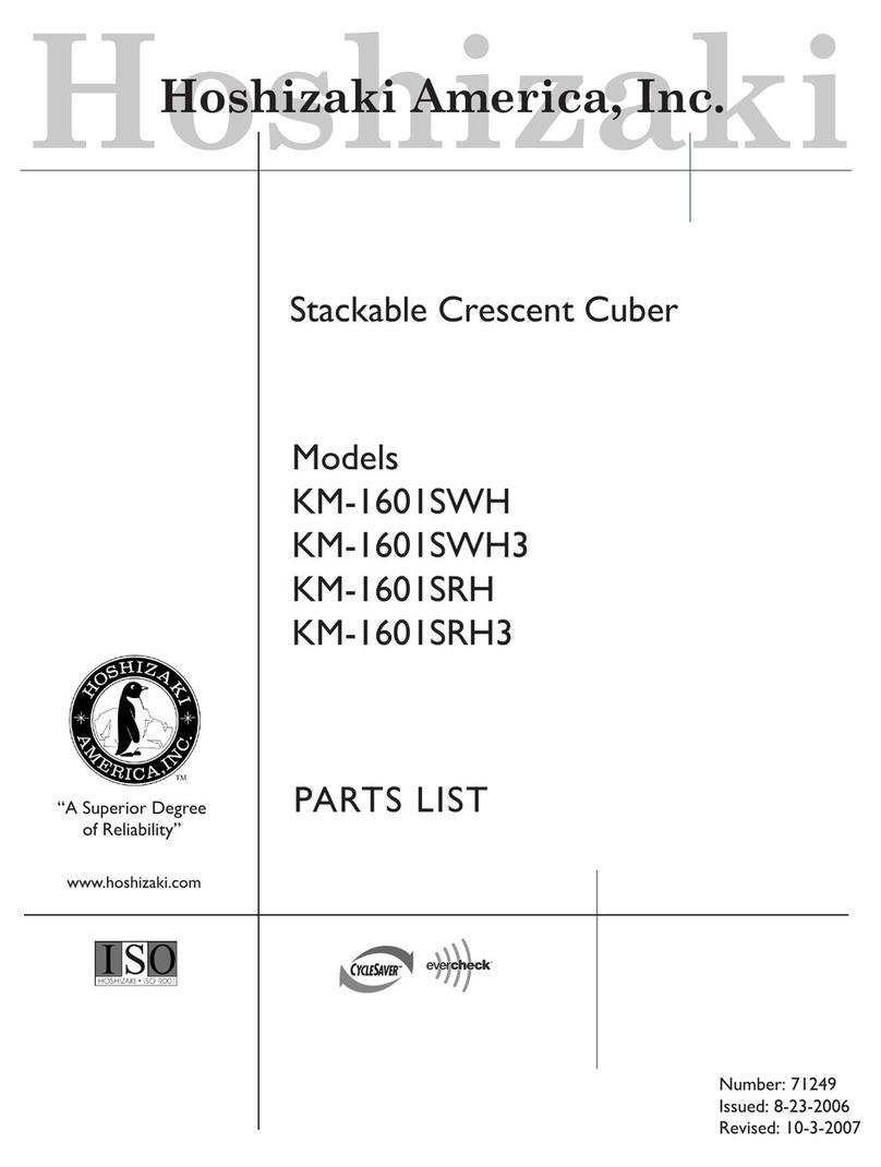 Hoshizaki KM-1601SRH parts list