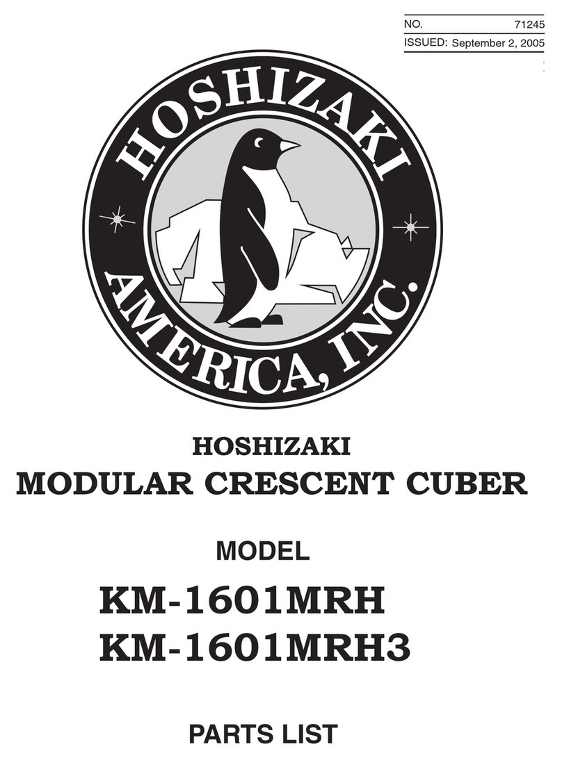 Hoshizaki KM-1601MRH parts list