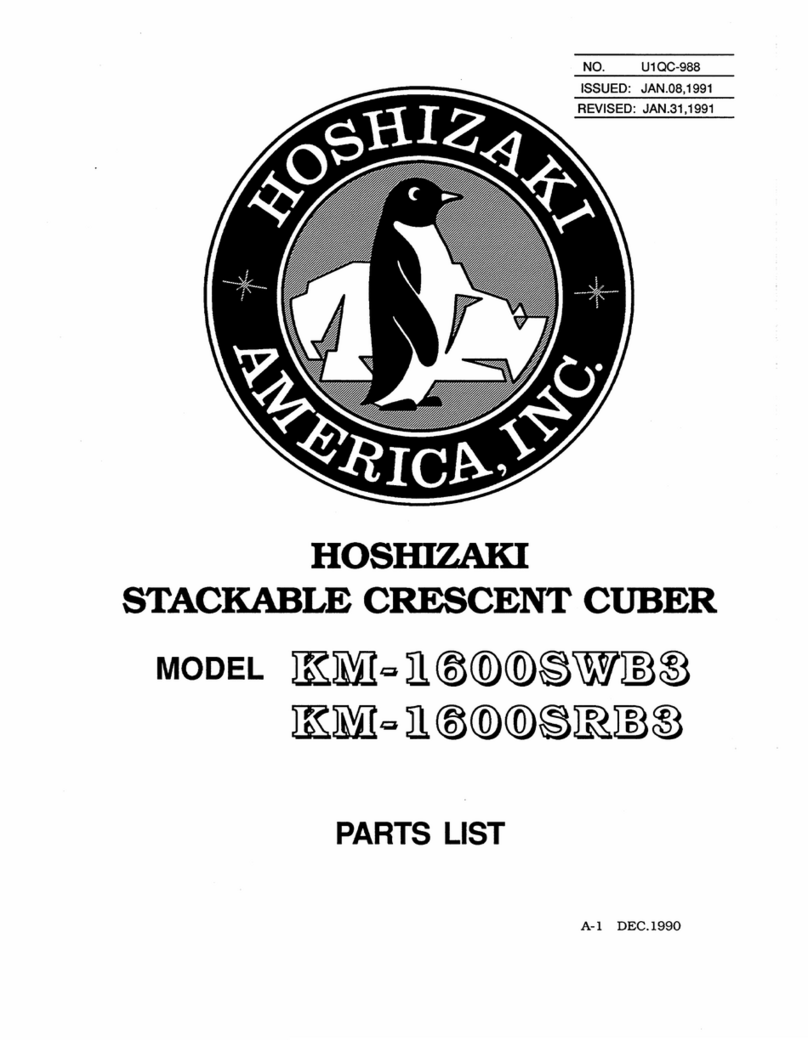 Hoshizaki KM-1600SRB3 User manual