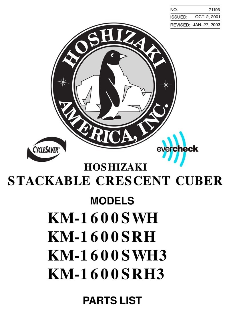Hoshizaki KM-1600SRH parts list