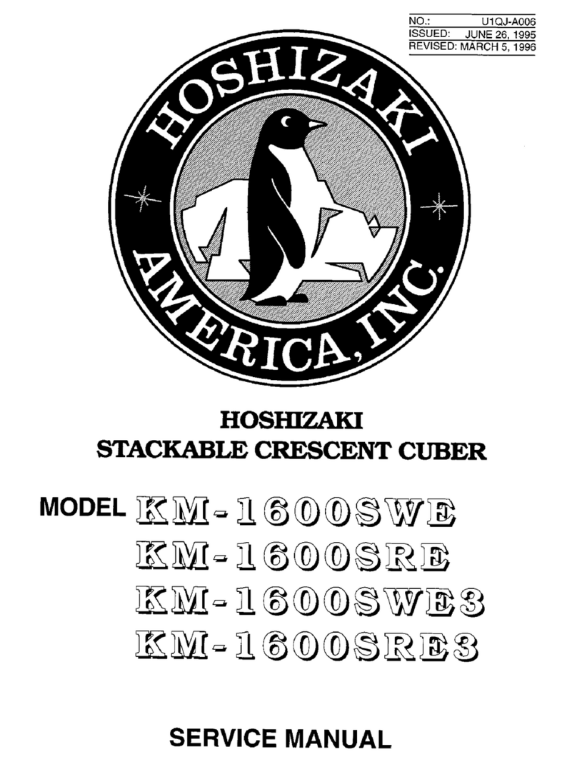 Hoshizaki KM-1600SRE Service manual