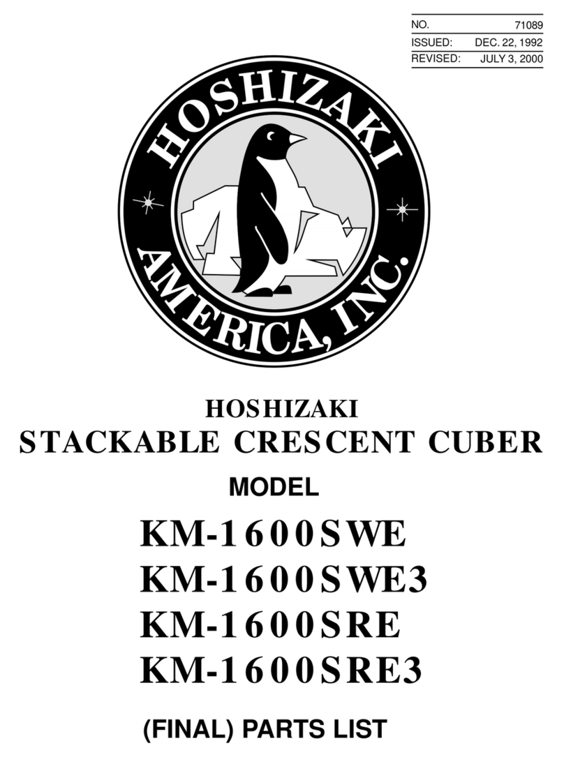 Hoshizaki KM-1600SRE User manual