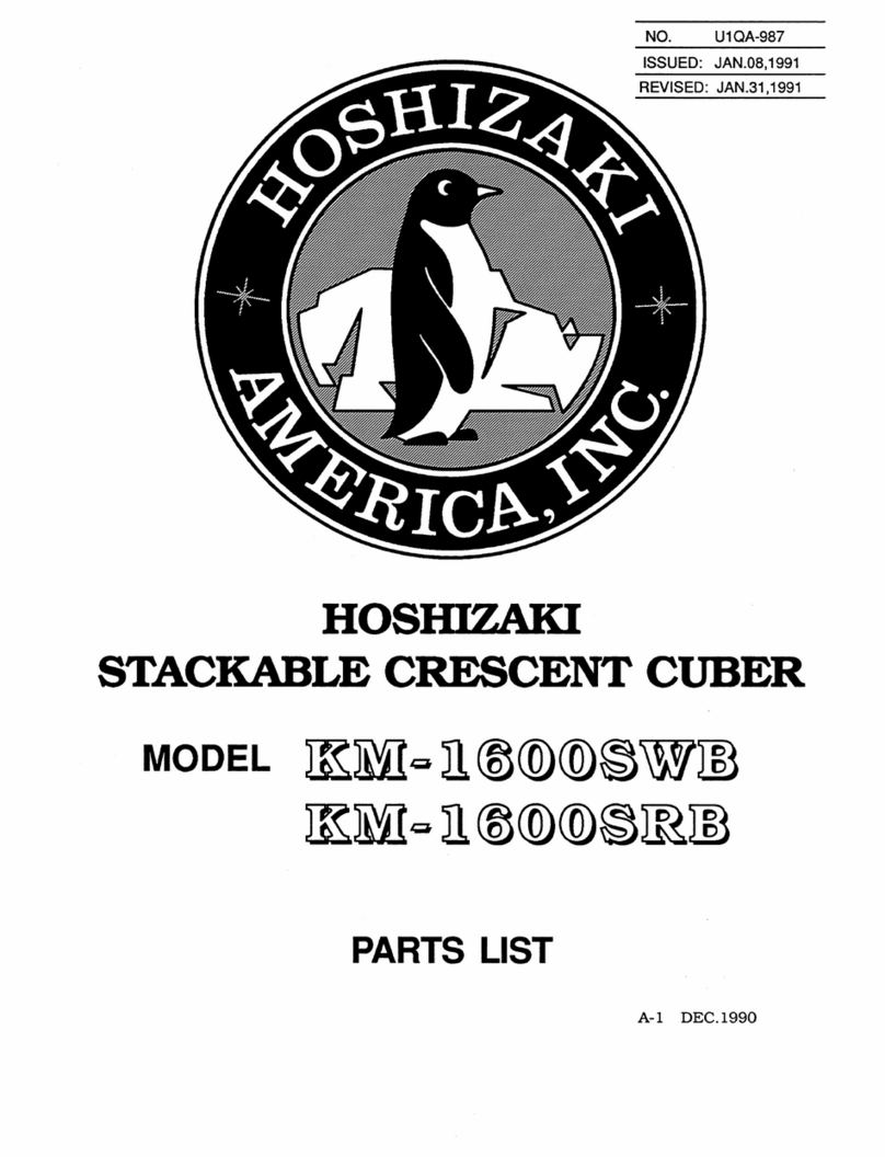 Hoshizaki KM-1600SRB parts list