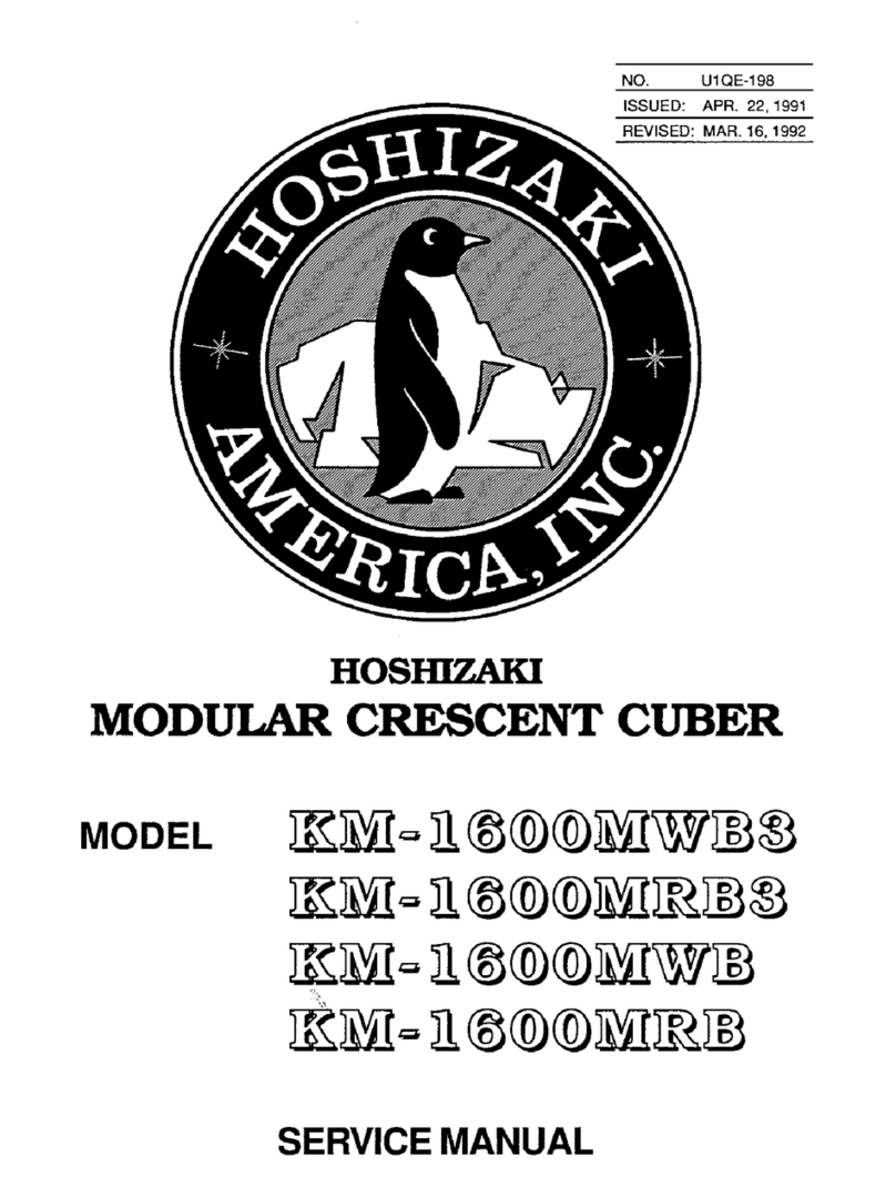 Hoshizaki KM-1600MRB3 Service manual
