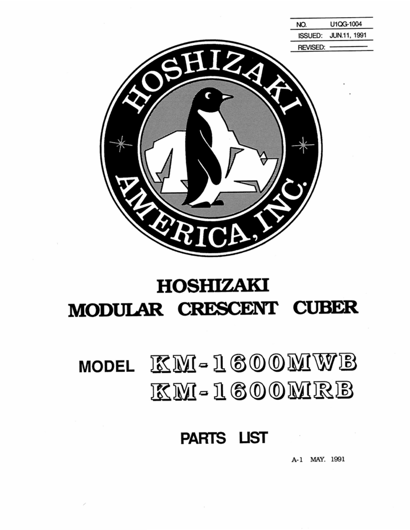Hoshizaki KM-1600MRB User manual