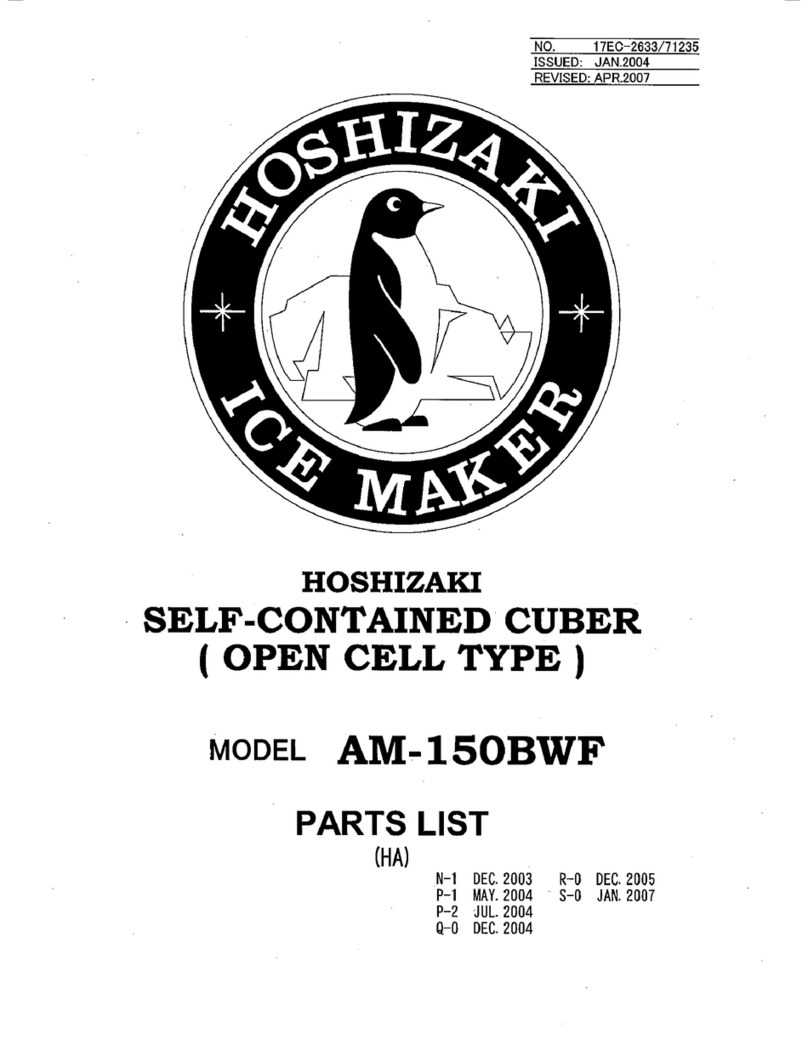 Hoshizaki KM-150BWF parts list