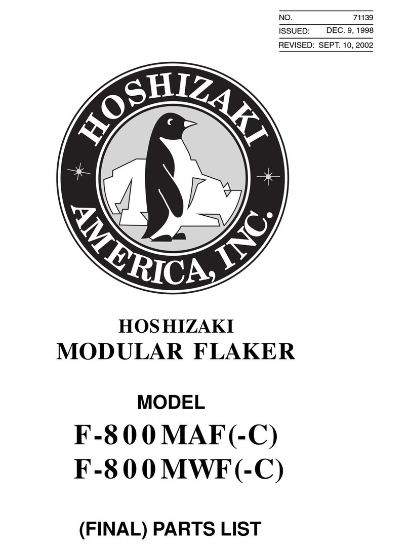 Hoshizaki F-800MAF parts list