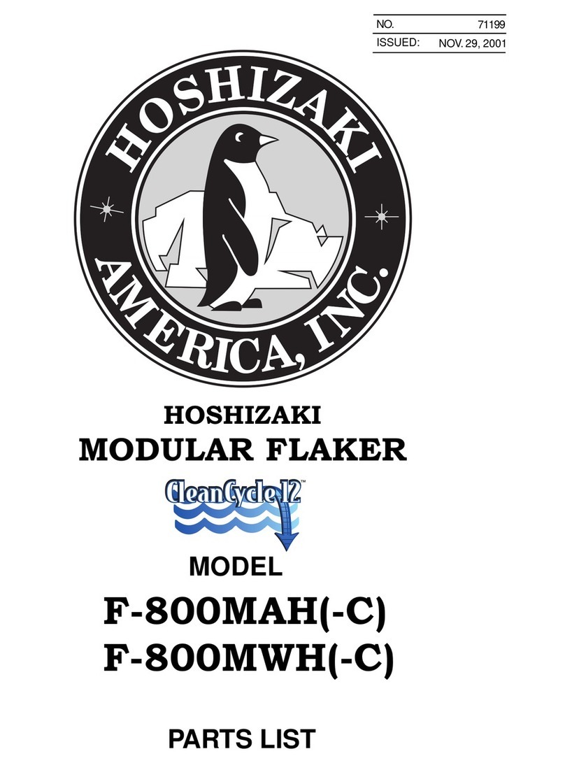 Hoshizaki F-800MAH parts list