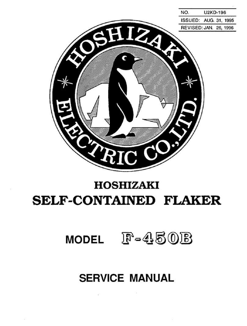 Hoshizaki F-450B Service manual Hoshizaki F-450B Service manual