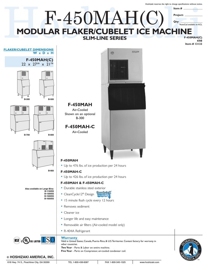 Hoshizaki F-450MAH Specifications