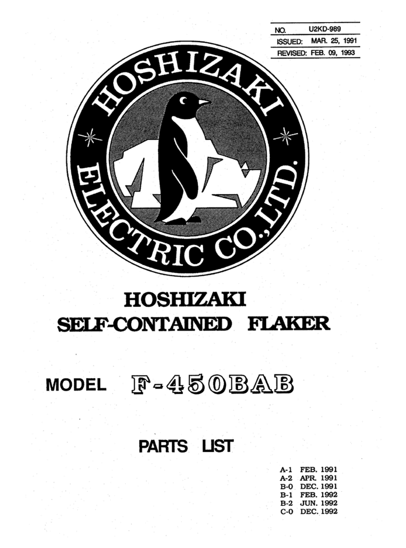 Hoshizaki F-450BAB parts list