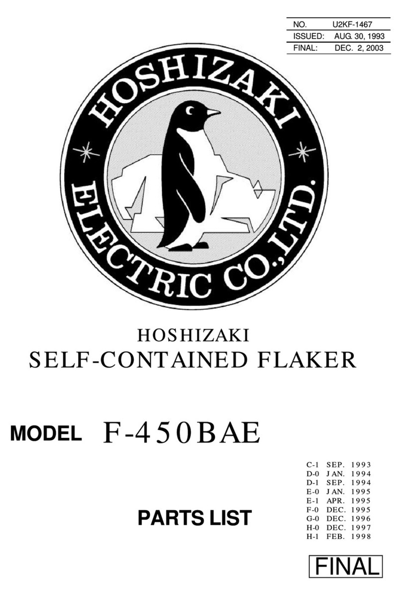 Hoshizaki F-450BAE User manual