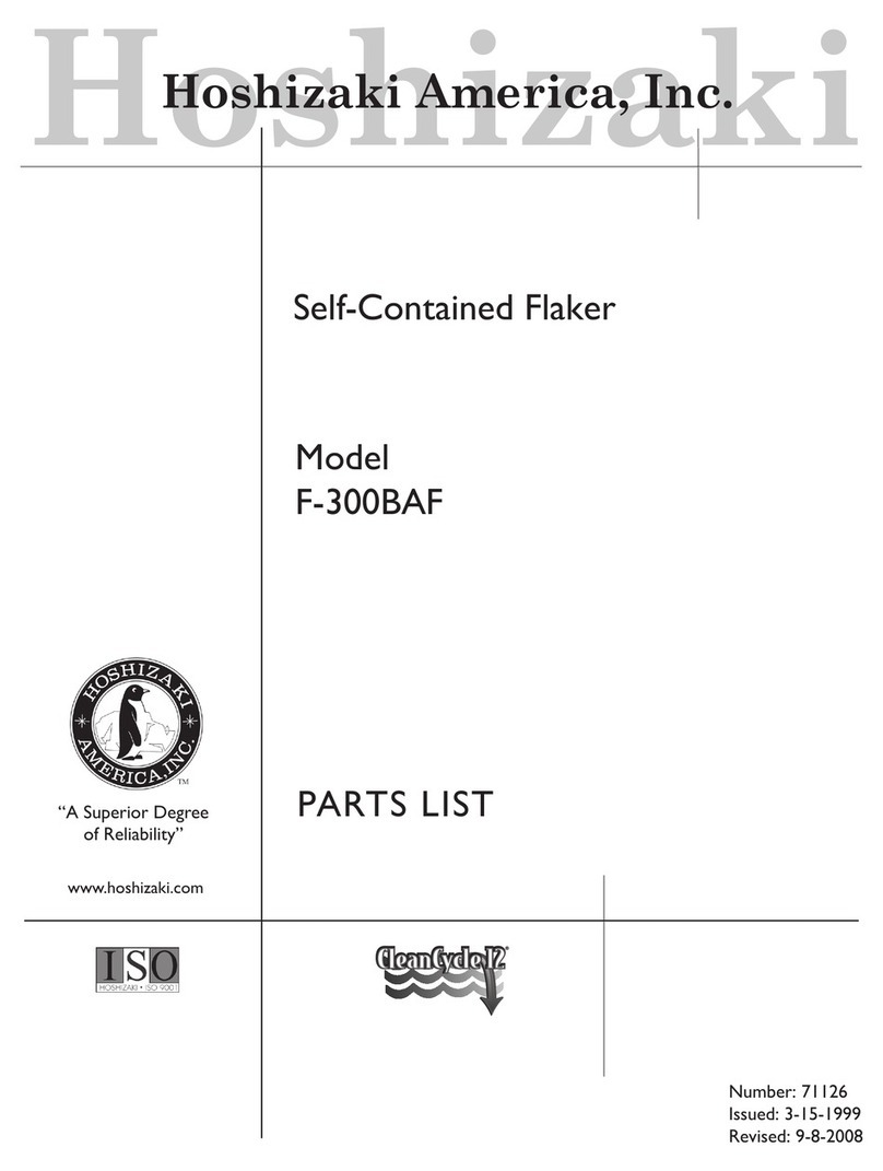 Hoshizaki F-300BAF parts list