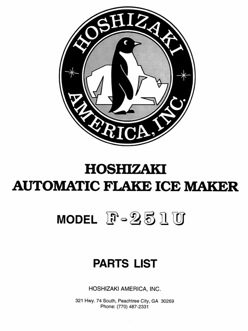 Hoshizaki F-251U parts list