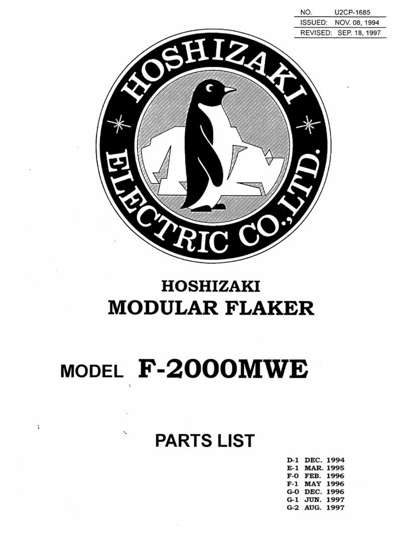 Hoshizaki F-2000MWE User manual