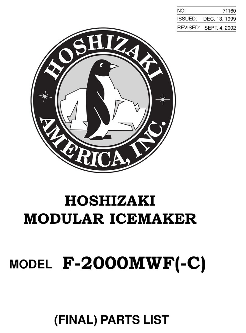 Hoshizaki F-2000MWF User manual