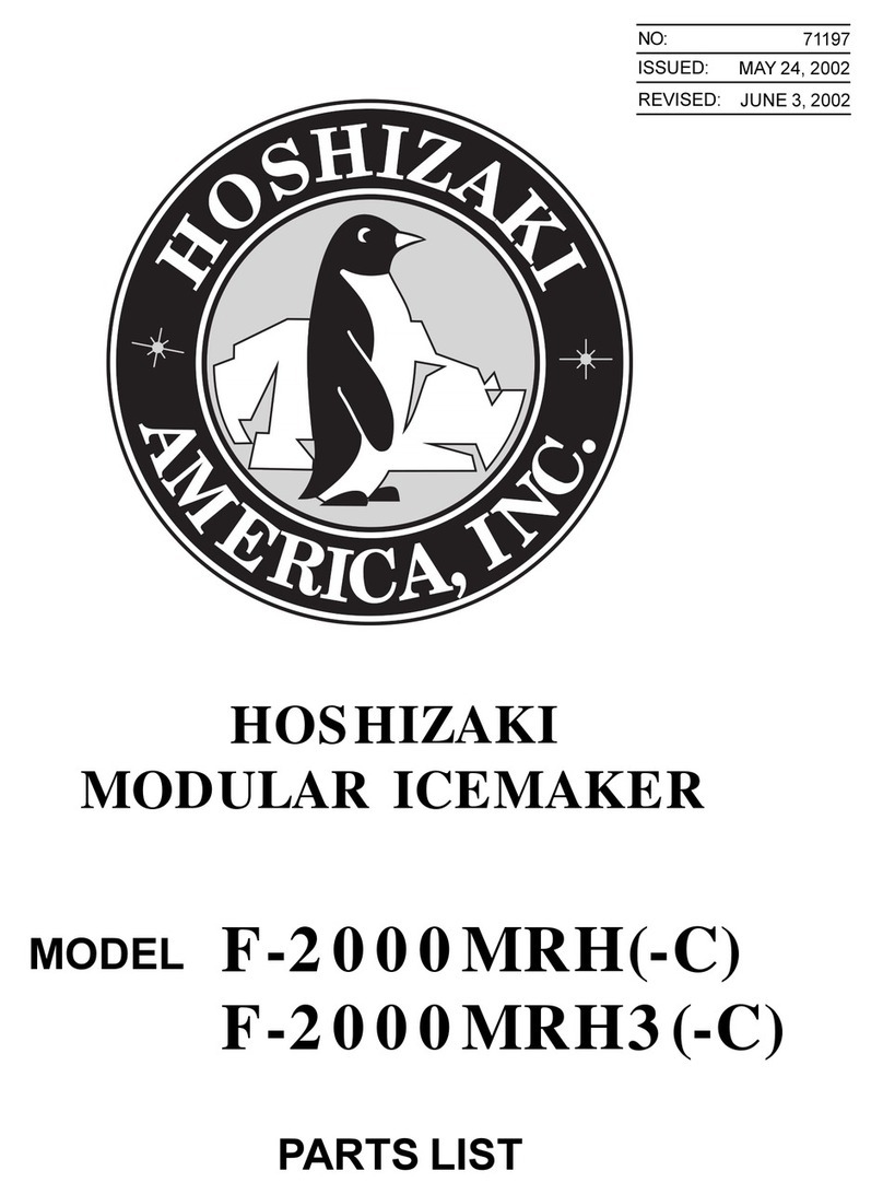 Hoshizaki F-2000MRH parts list