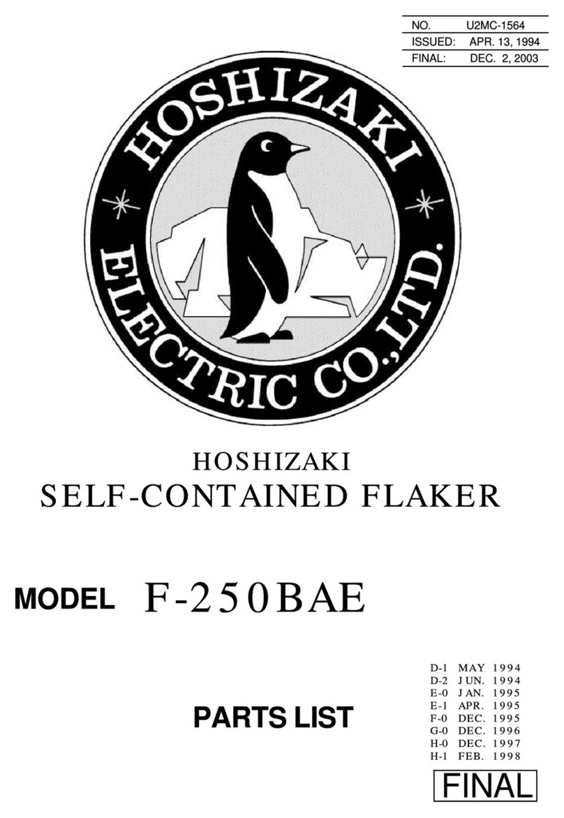 Hoshizaki F-250BAE User manual