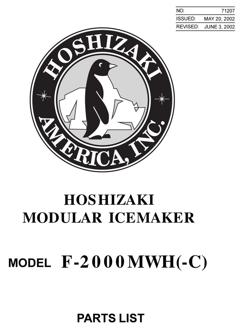 Hoshizaki F-2000MWH Datasheet