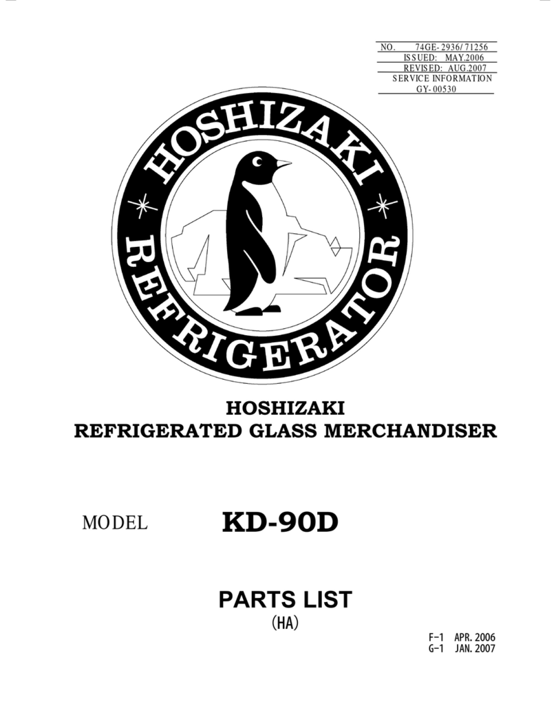 Hoshizaki KD-90D parts list