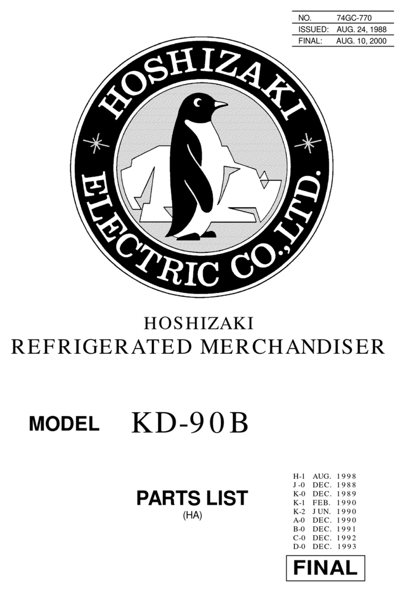 Hoshizaki KD-90B parts list