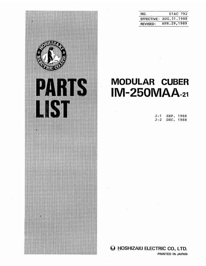 Hoshizaki IM-250MAA User manual