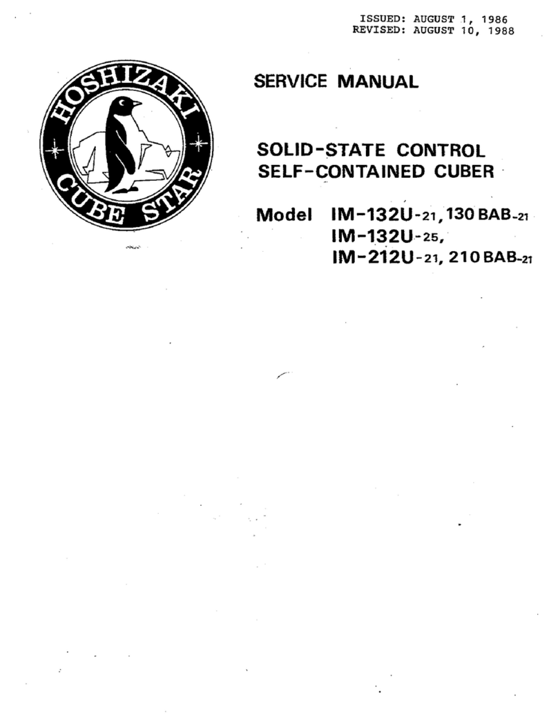 Hoshizaki IM-130BAB-21 Service manual