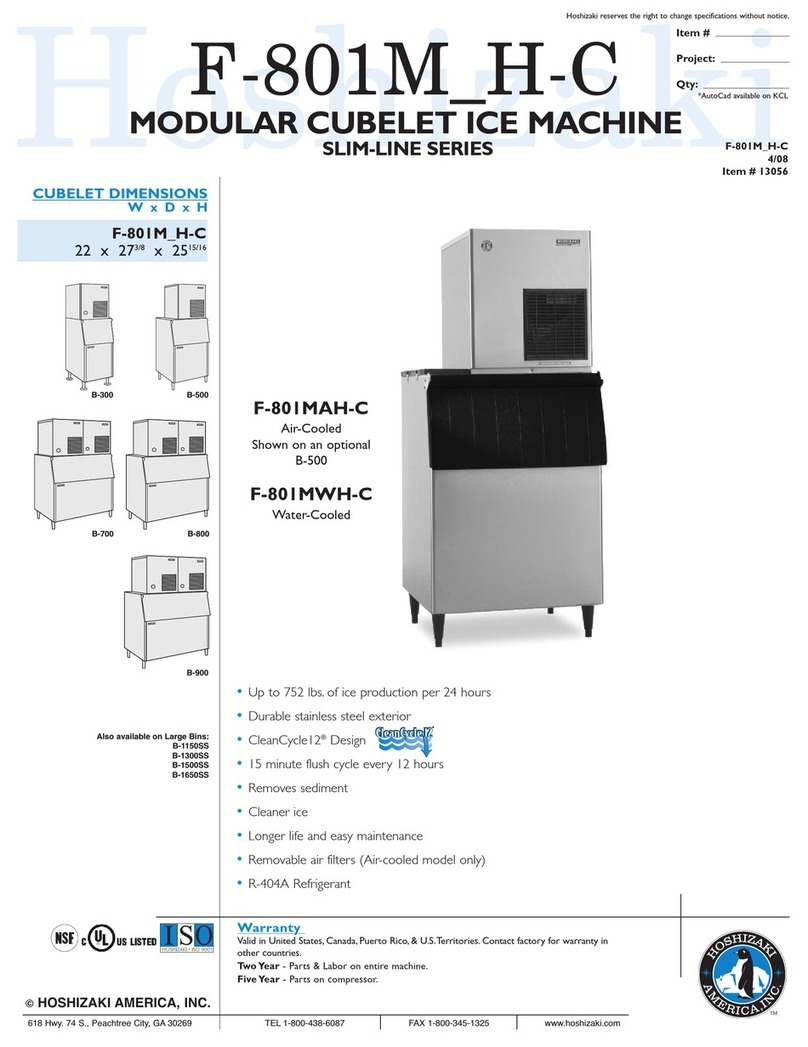 Hoshizaki F-801MAH(-C) User manual