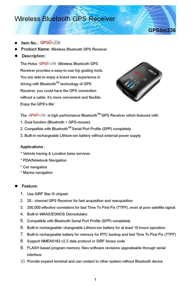 Holux GPSlim23 User manual