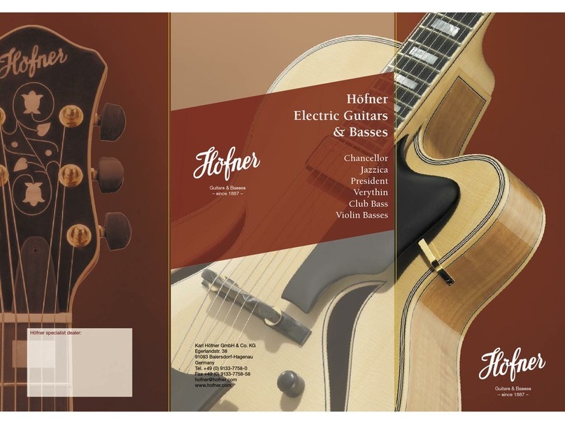 Hofner Chancellor User manual