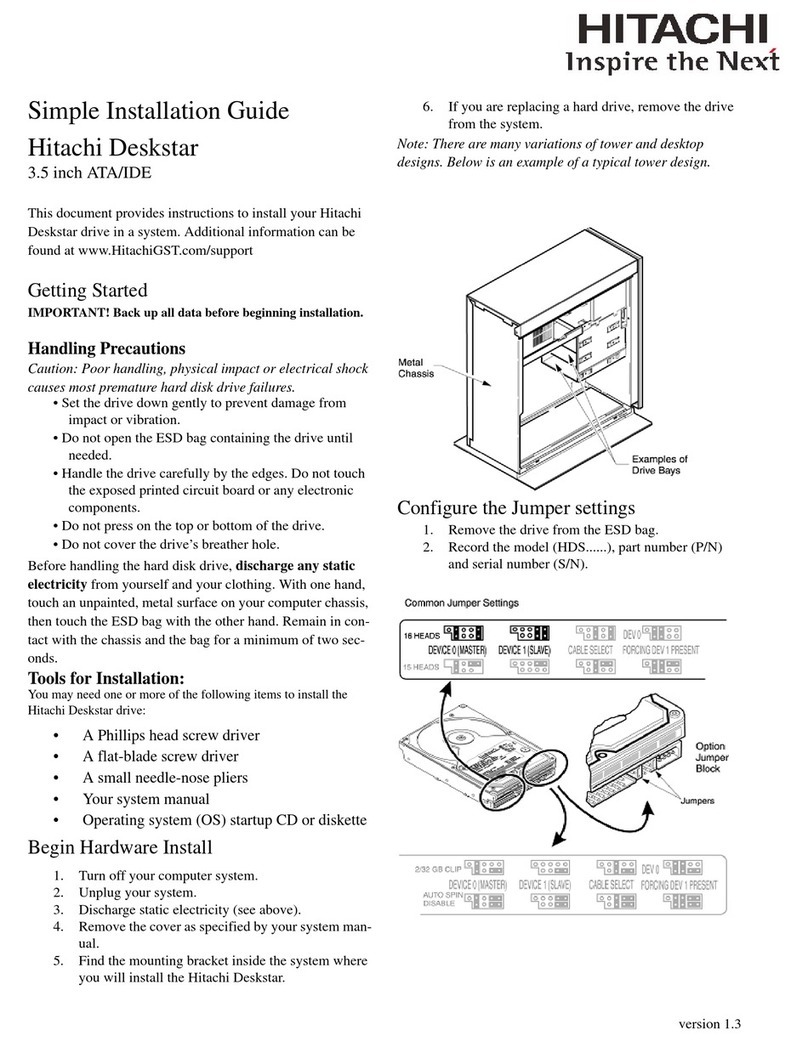Hitachi Travelstar XP User manual Hitachi Travelstar XP User manual