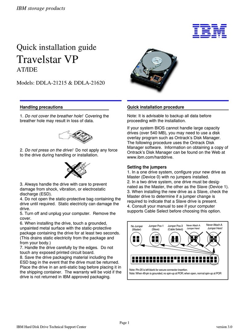 IBM Travelstar VP Quick installation guide IBM Travelstar VP Quick installation guide