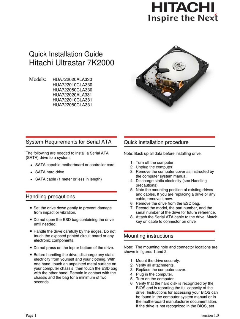 Hitachi Ultrastar A7K2000 User manual