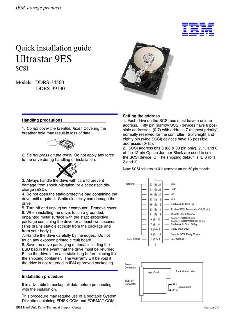 IBM DDRS-34560 Quick installation guide