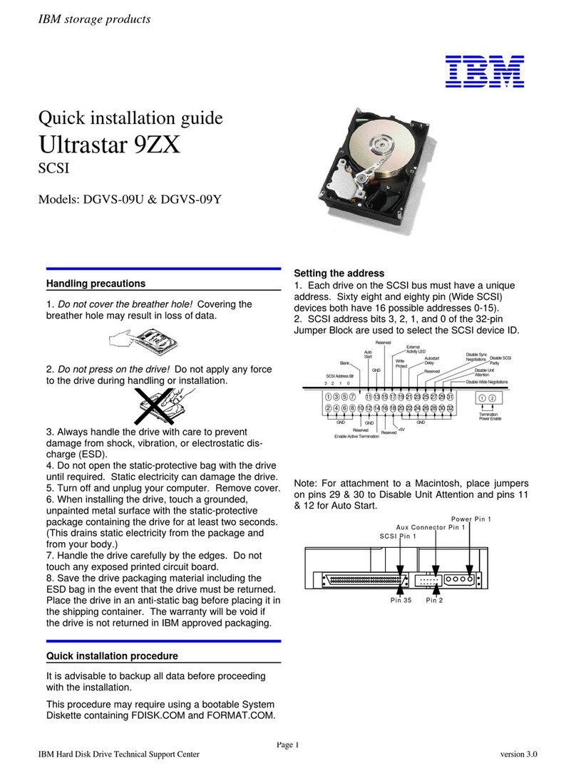 IBM Ultrastar 9ZX User manual