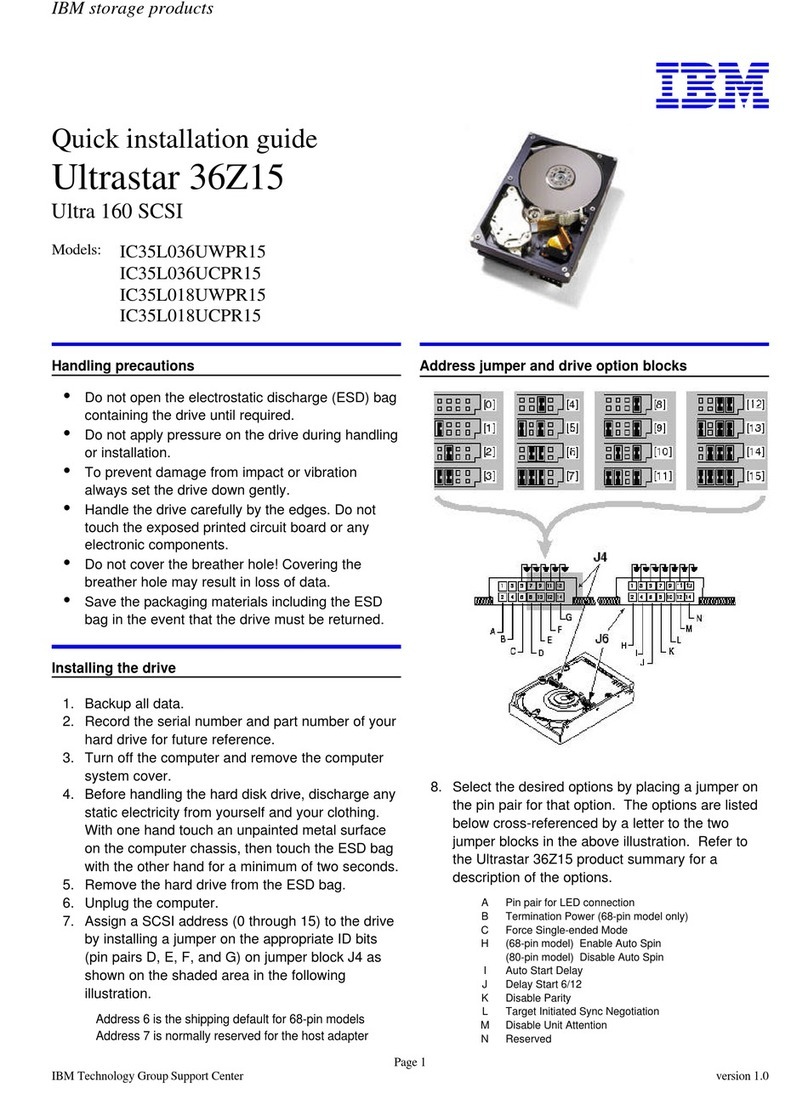 IBM Ultrastar 36Z15 User manual