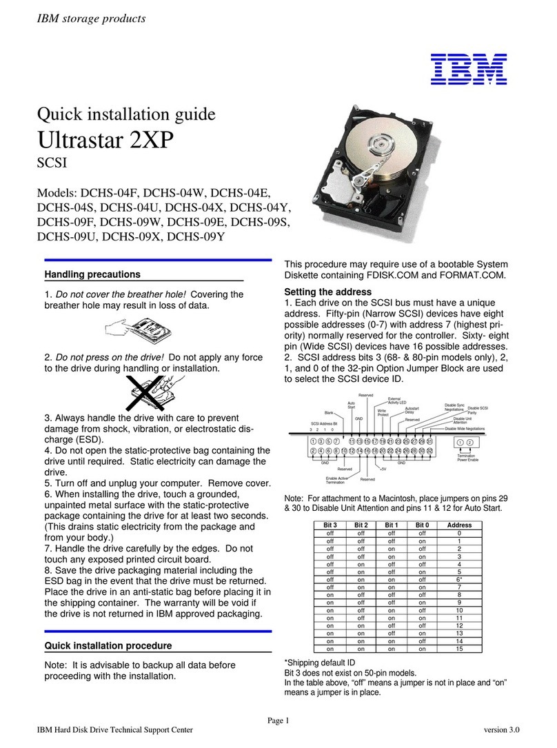 IBM Ultrastar 2XP User manual