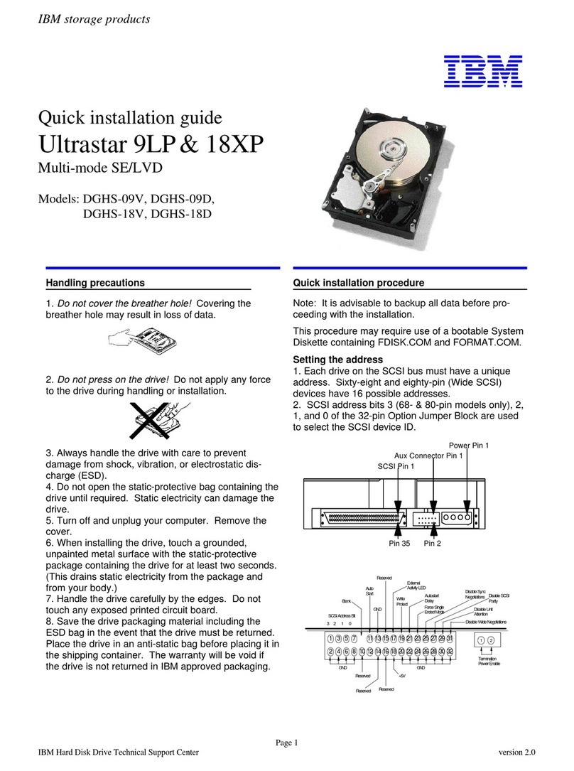 IBM Ultrastar 18XP User manual