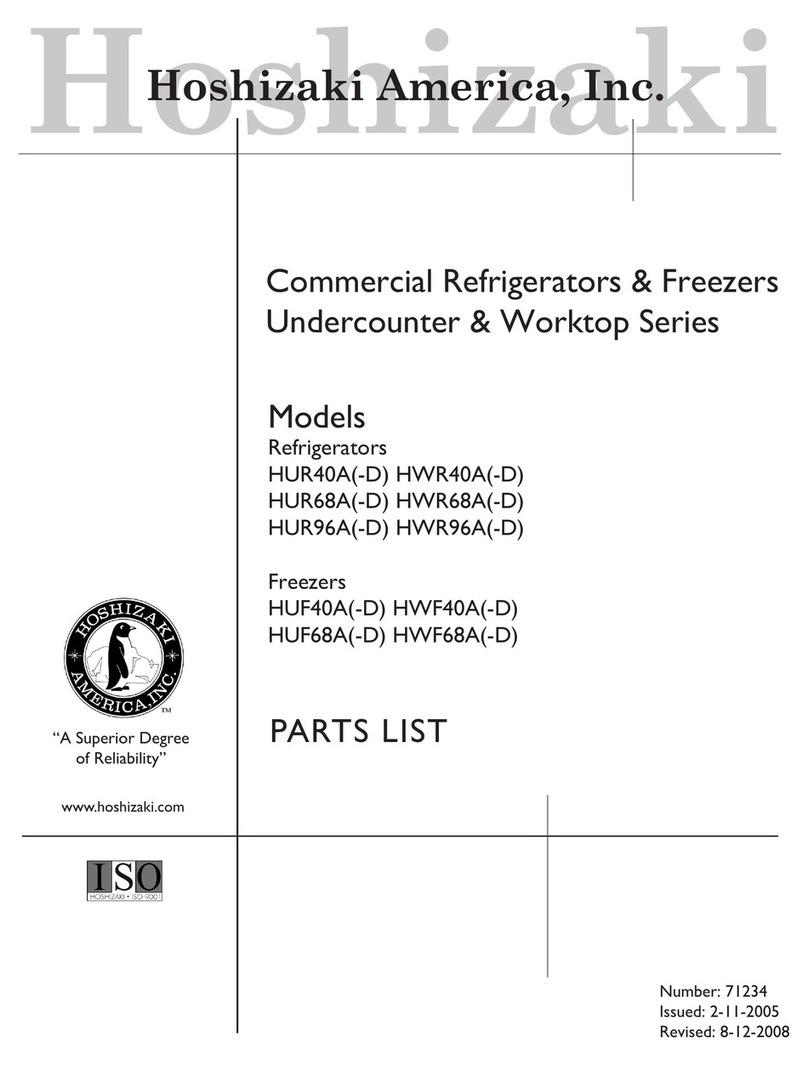 Hoshizaki HUF40A parts list