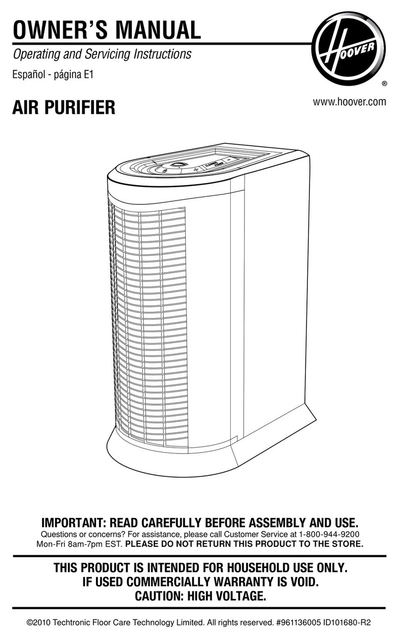Hoover WH10100 owner's manual