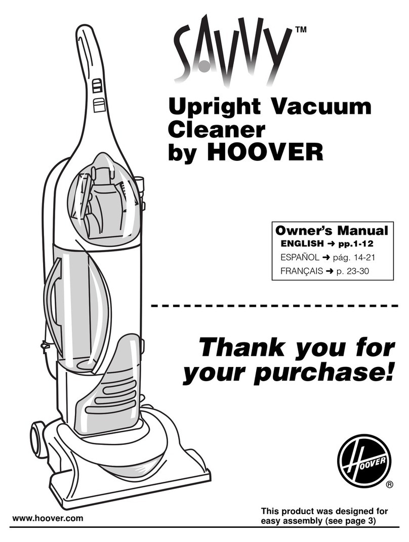 Hoover U8181900 User manual