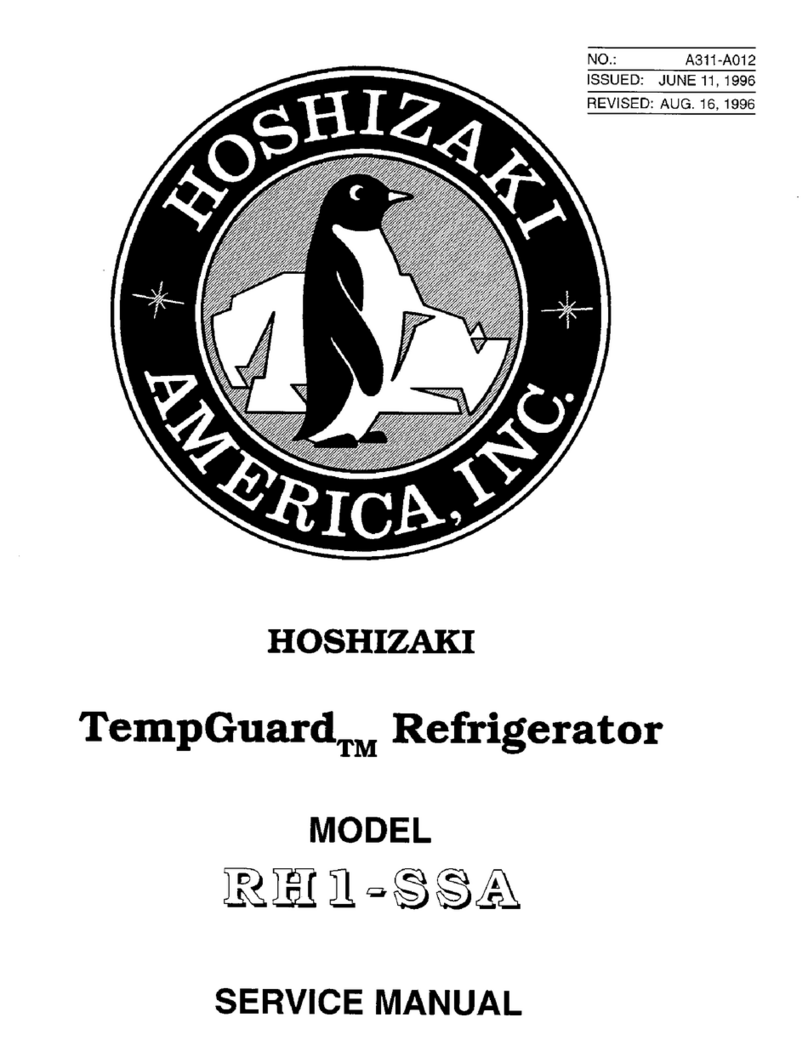 Hoshizaki Temp Guard RH1-SSA Service manual