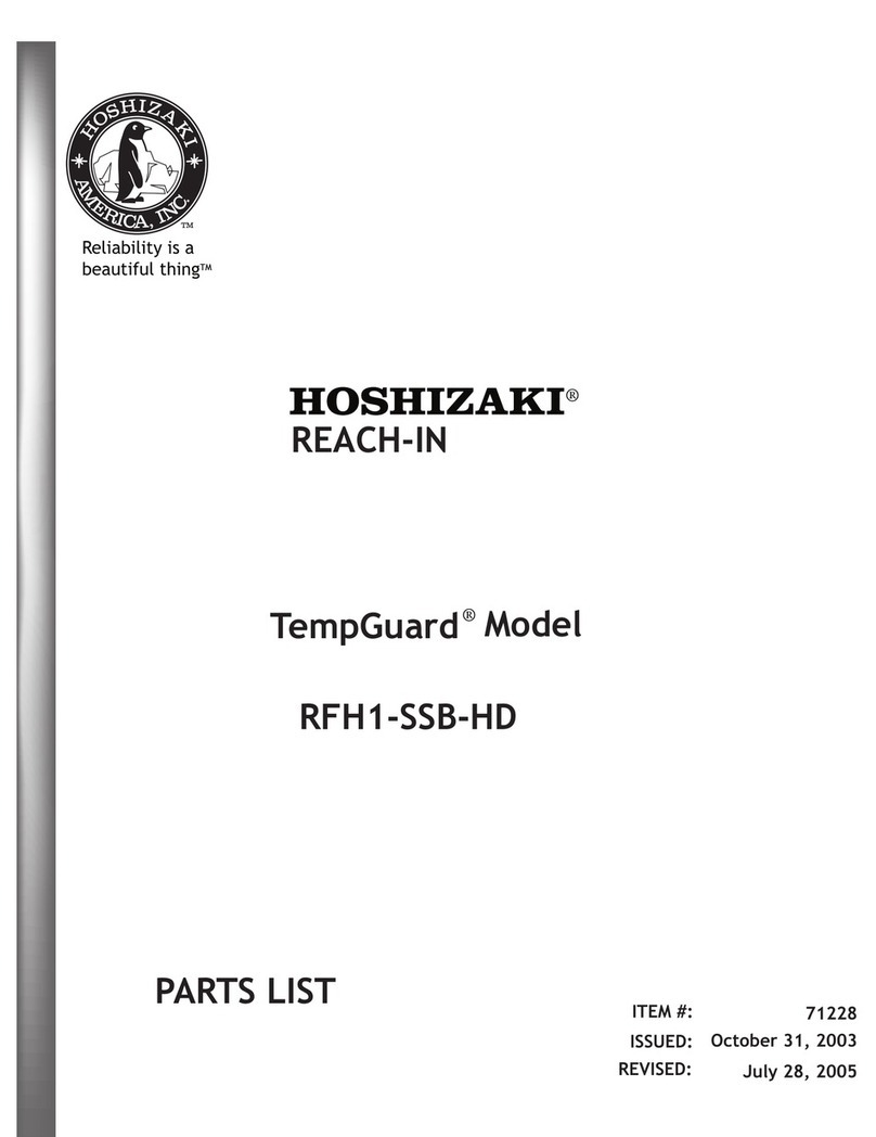 Hoshizaki Temp Guard RFH1-SSB-HD User manual