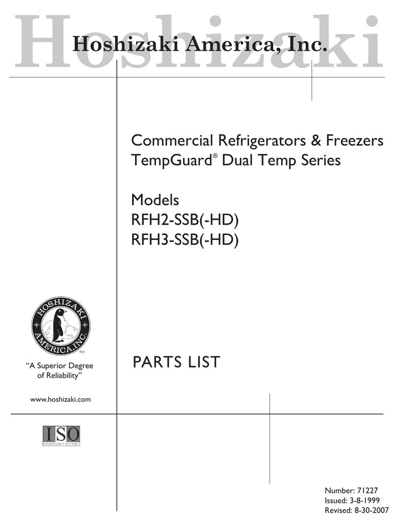 Hoshizaki Temp Guard RFH2-SSB User manual
