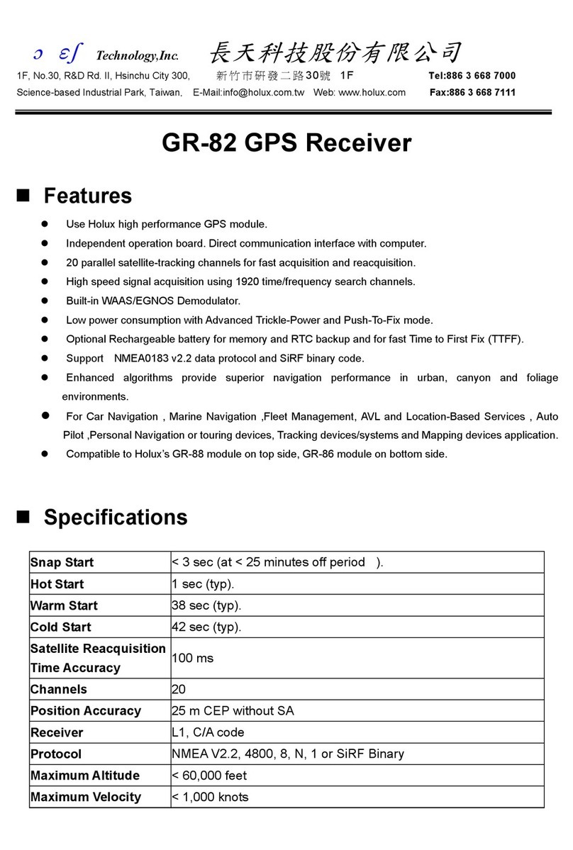 Holux GR-82 User manual Holux GR-82 User manual