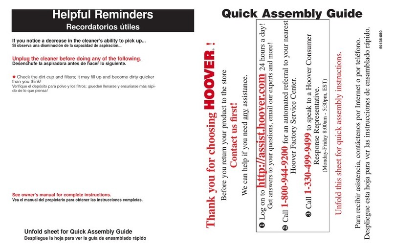 Hoover Legacy Supreme S2200 User manual