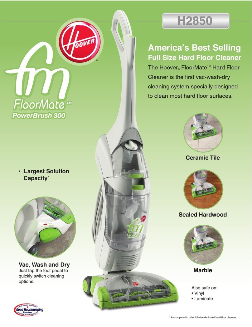 Hoover FloorMATE H2850 brochure