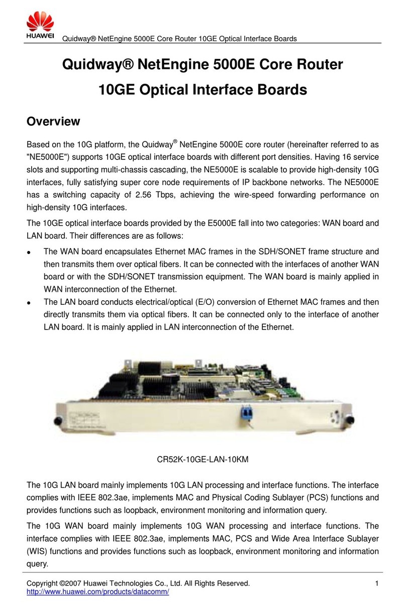 Huawei CR52K-10GE User manual Huawei CR52K-10GE User manual