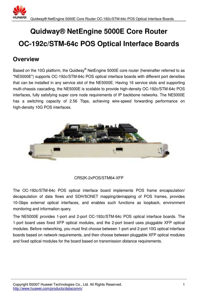 Huawei CR52K-2xPOS/STM64 User manual Huawei CR52K-2xPOS/STM64 User manual