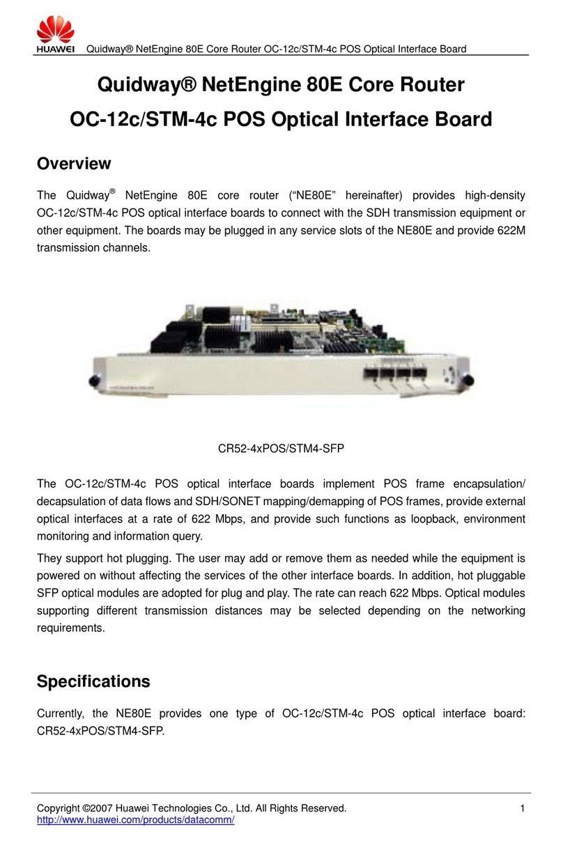 Huawei CR52-4xPOS/STM4-SFP User manual Huawei CR52-4xPOS/STM4-SFP User manual